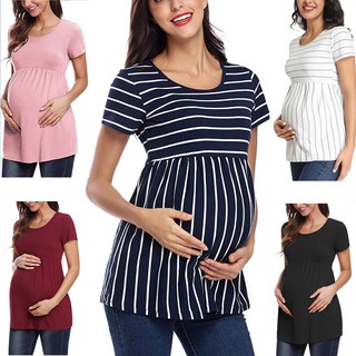 Ready Stock Pregnant Short Sleeve  Maternity  Tops