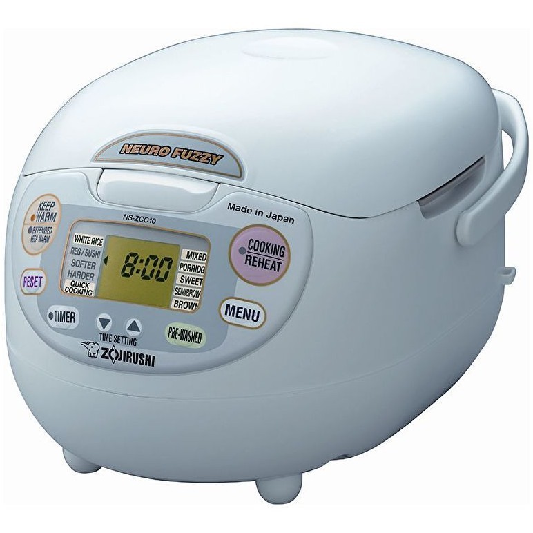 Zojirushi 1.0L Fuzzy Logic Rice Cooker/Warmer NSZAQ10 (PremiumWhite) Shopee Singapore