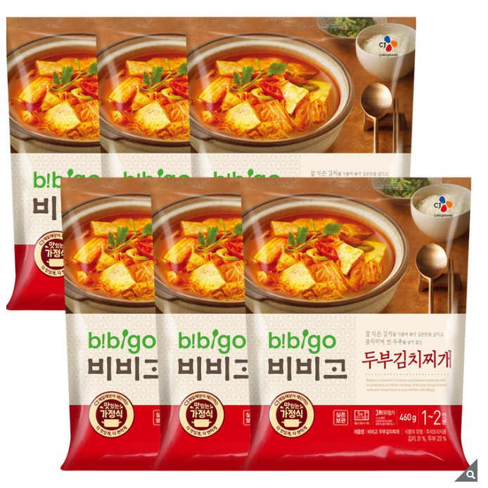 [korean Processed Food] CJ Bibigo Tofu Kimchi Stew 460g x 6 | Shopee