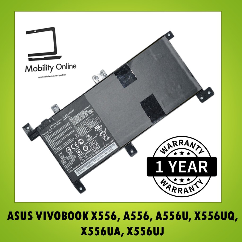 Asus X556u C21n1509 C21pq9h 0b200 01750000 Notebook Laptop Battery Shopee Singapore