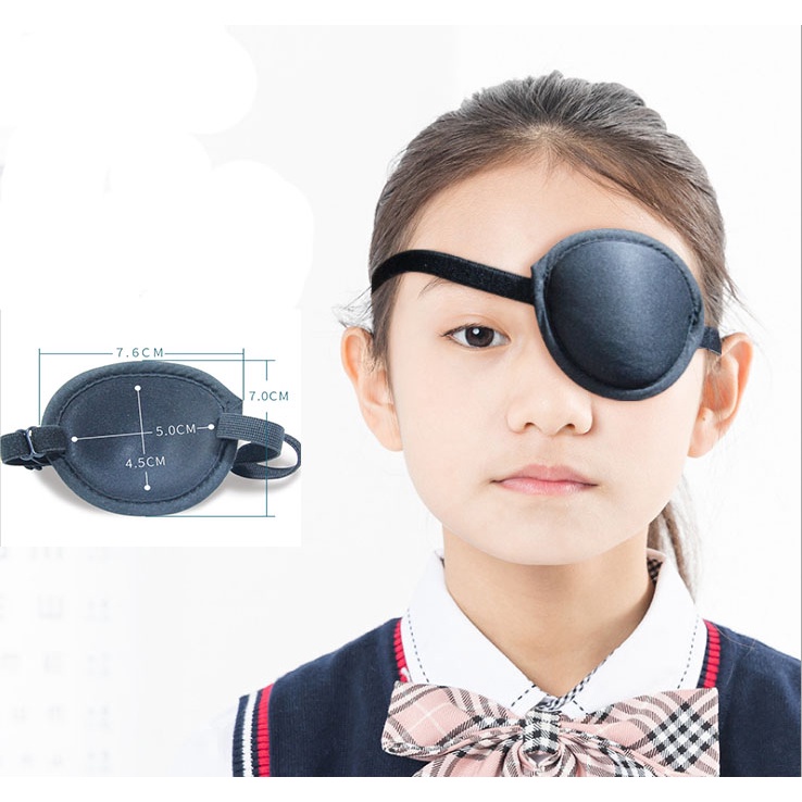 Pirate Eye Patch Mask Eyeshade Cover Plain for Kids & Adult Lazy Eye Amblyopia 