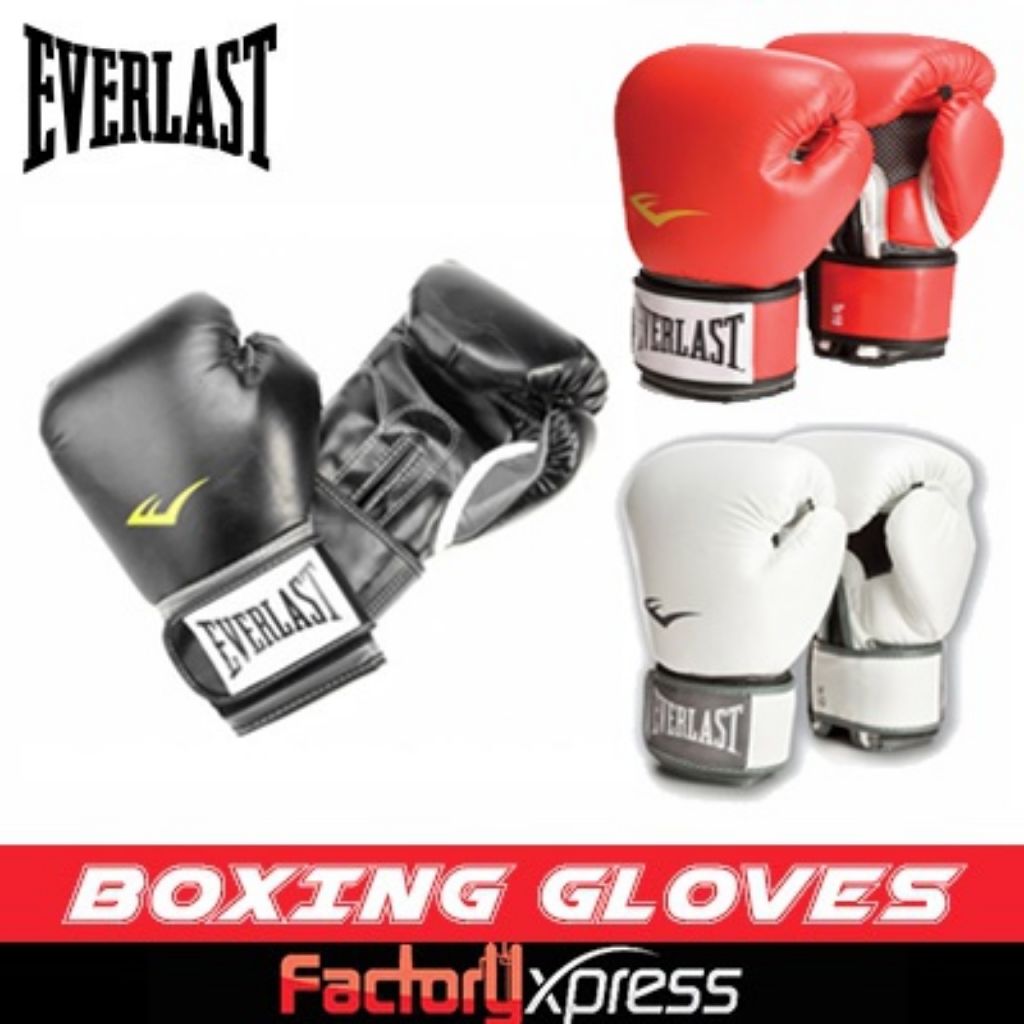 Everlast Boxing Gloves USA Free Handwraps + Net bag Shopee Singapore