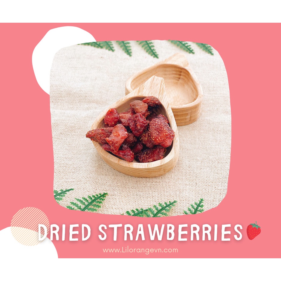 Da Lat Soft Dried Strawberry No Sugar, No Preservatives Healthy Snacks For Vegetarians