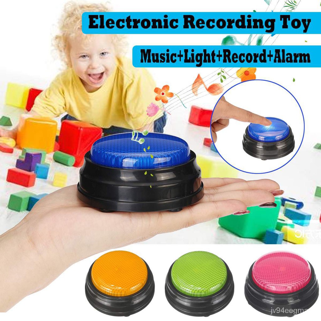 Press recording button buzzer sound button can record sound or music Kids  Children Toy Gifts | Shopee Singapore