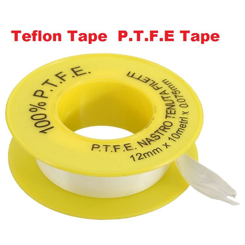 White PTFE Tape 12mm x 10m x 0.075mm Shopee Singapore