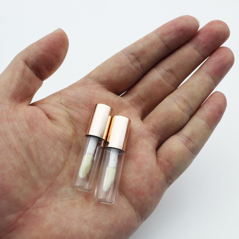 Image of Empty Mini Lip Gloss Tube Lip Comestic Trial Bottle Tool Empty Cosmetic Tube Lip Glaze Color Lip Oil Separate Bottle 4 Colors KK #5