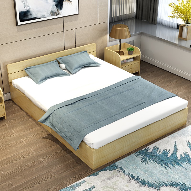 simple double bed designs with box