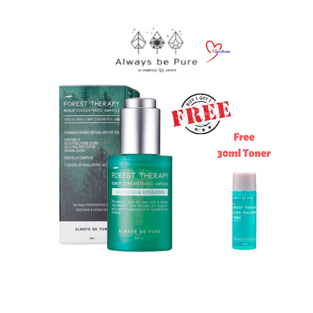 Always Be Pure Forest Therapy Repair Concentrated Ampoule 12ml X2 50ml Shopee Singapore