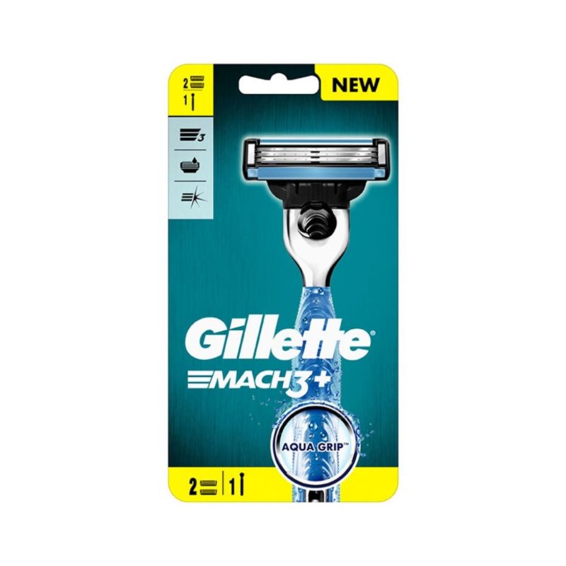 gillette-mach-3-plus-1-handle-2-cartridges-shopee-singapore