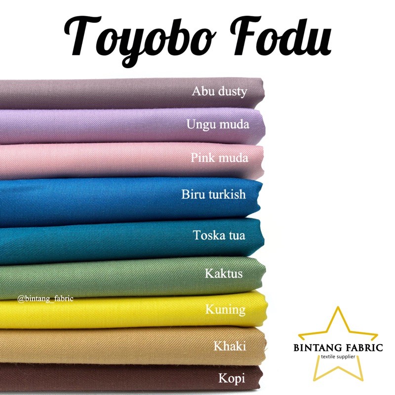 Toyobo Fodu 1 2 Meter Cotton Fabric Star Fabric Bahan Kain Bintang Fabric Katun Toyobo Fodu 1 2 Meter Shopee Singapore