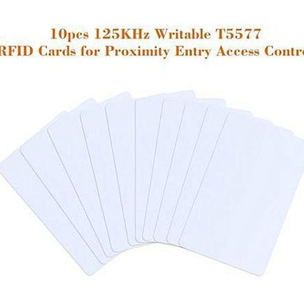 5pcs 13.56MHZ rfid proximity card rewritable smart blank t5577 rfid smart card 