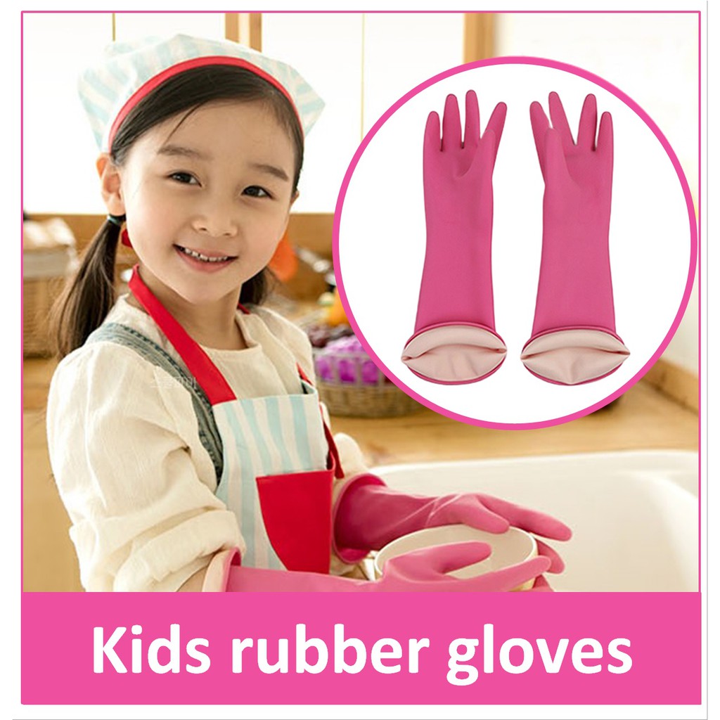 Kids Waterproof Household Natural Rubber Latex Cleaning Wash