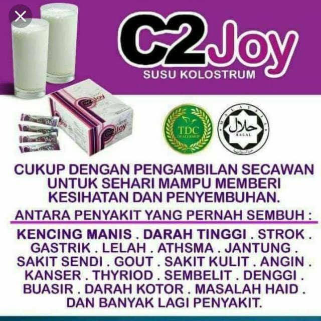 Susu Kolosterum Terbaik Dunia C2joy Shopee Singapore