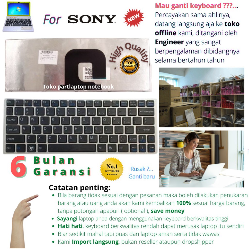 Sony Vaio Vpc Ya Vpc Yb Series Keyboard Original Product Shopee Singapore