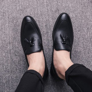 The New men shoes  leather kasut kulit  loafers casual 