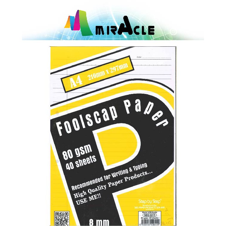 Shop Malaysia Sbs Test Pad Test Sheet Exam Pad Foolscap Paper A4 80gsm 40 Sheets Pad Kertas Shopee Singapore