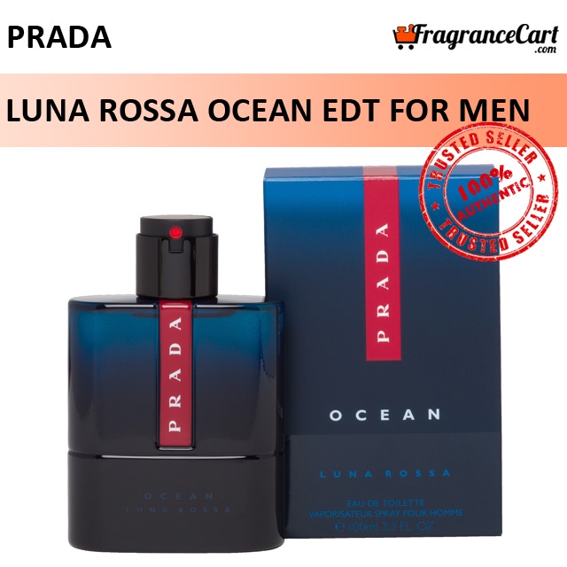 Prada Luna Rossa Ocean EDT for Men (100ml) Eau de Toilette Blue [Brand New  100% Authentic Perfume] | Shopee Singapore