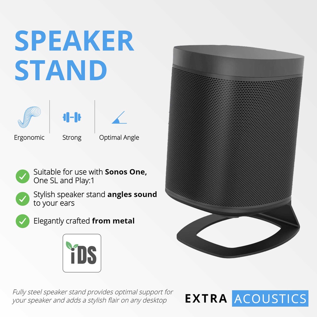 [iDS] Sonos Desktop Stand for Sonos One, One SL, Play1 Sonos Speaker