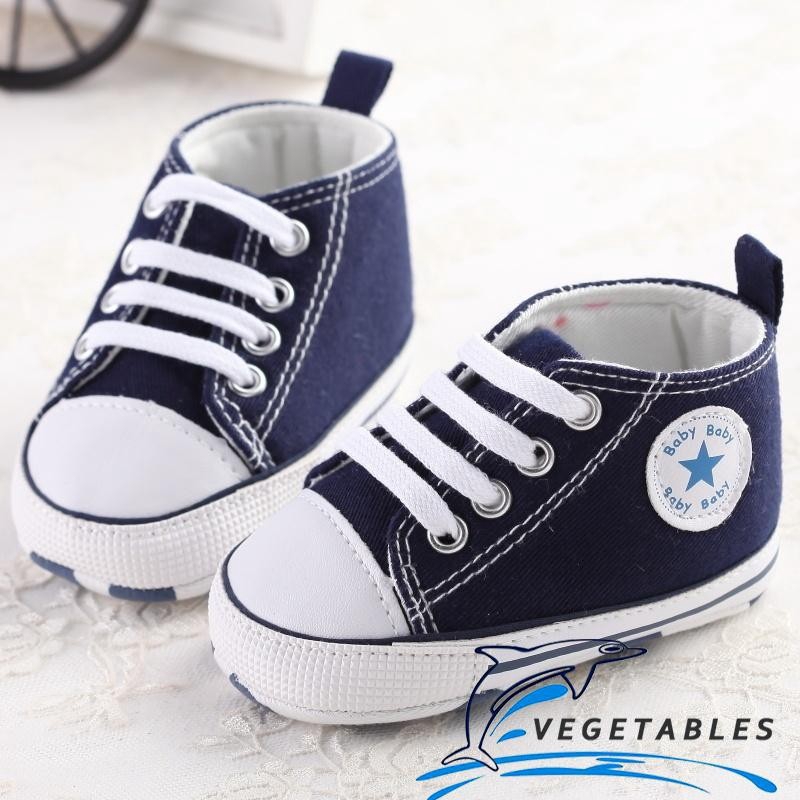 AEV-Baby Newborn Girl Boy Denim Soft Sole Toddler Infant Shoes Prewalker