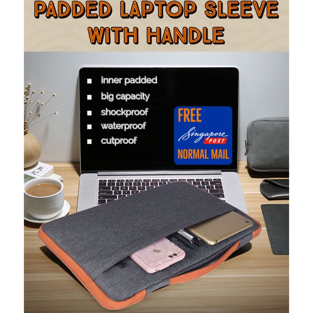 Premium Laptop Sleeve with handle Shopee Singapore