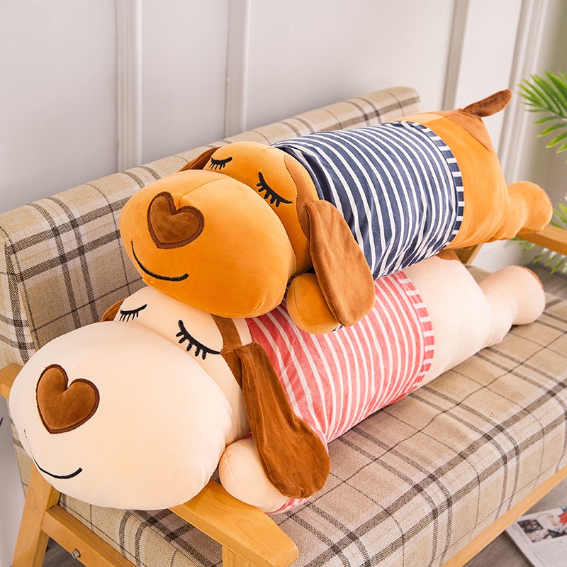 Cute papa dog plush toy sleeping plushie pillow puppy soft toy doll
