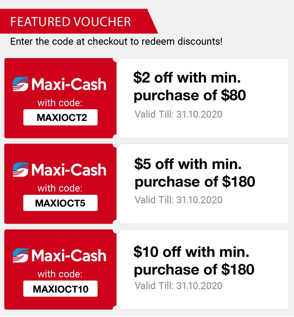 MaxiCash Singapore Official Store, Online Shop Shopee Singapore
