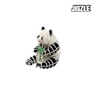 Jigzle Panda 3D Paper Puzzle for Adults and Kids. Ki-Gu-Mi Paper Art. Best Gift for All Occasions.