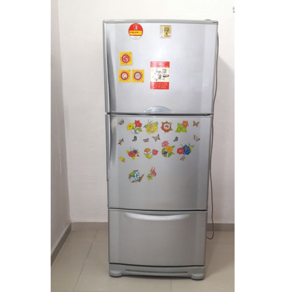3Door Sharp RefrigeratorFreezer (SJV35LSL) Shopee Singapore