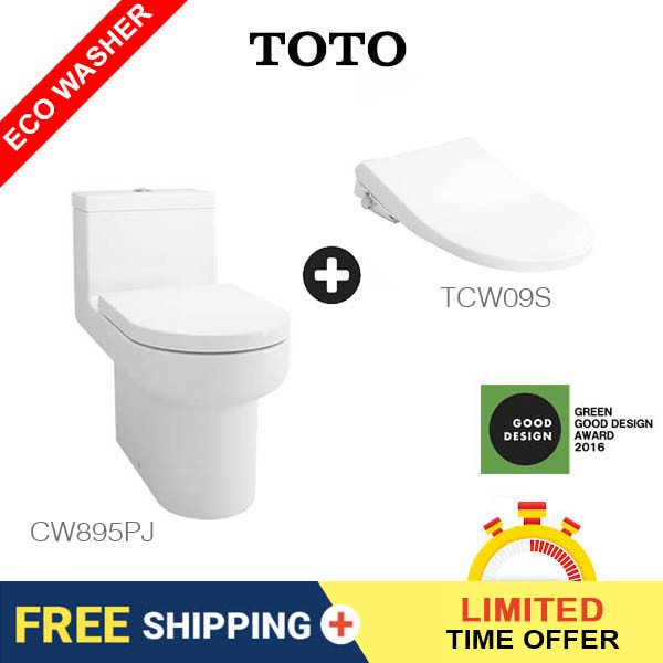 TOTO OMNI+ One Piece Toilet Bowl CW895 SET | Shopee Singapore