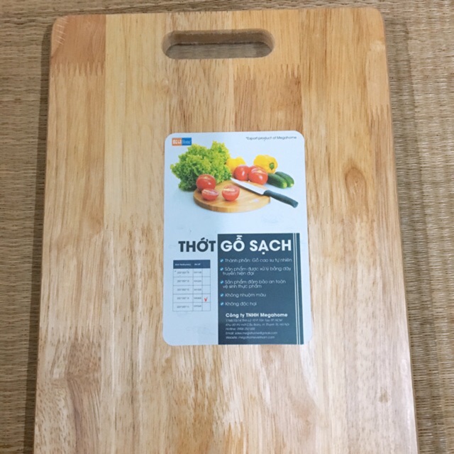 Natural Rubber Wood Cutting Board Shopee Singapore