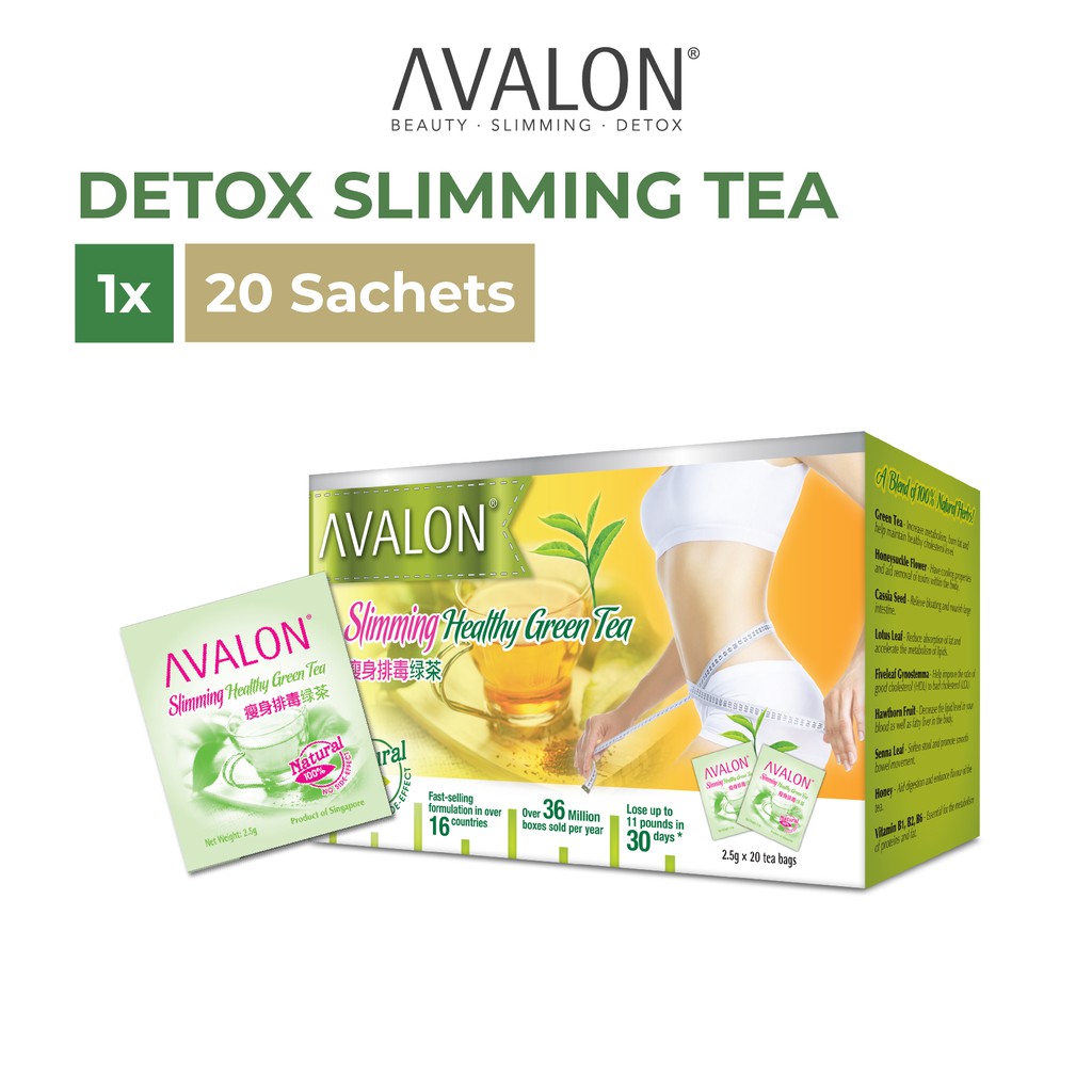 AVALON Slimming Healthy Green Tea x 20 Tea Bags Shopee Singapore