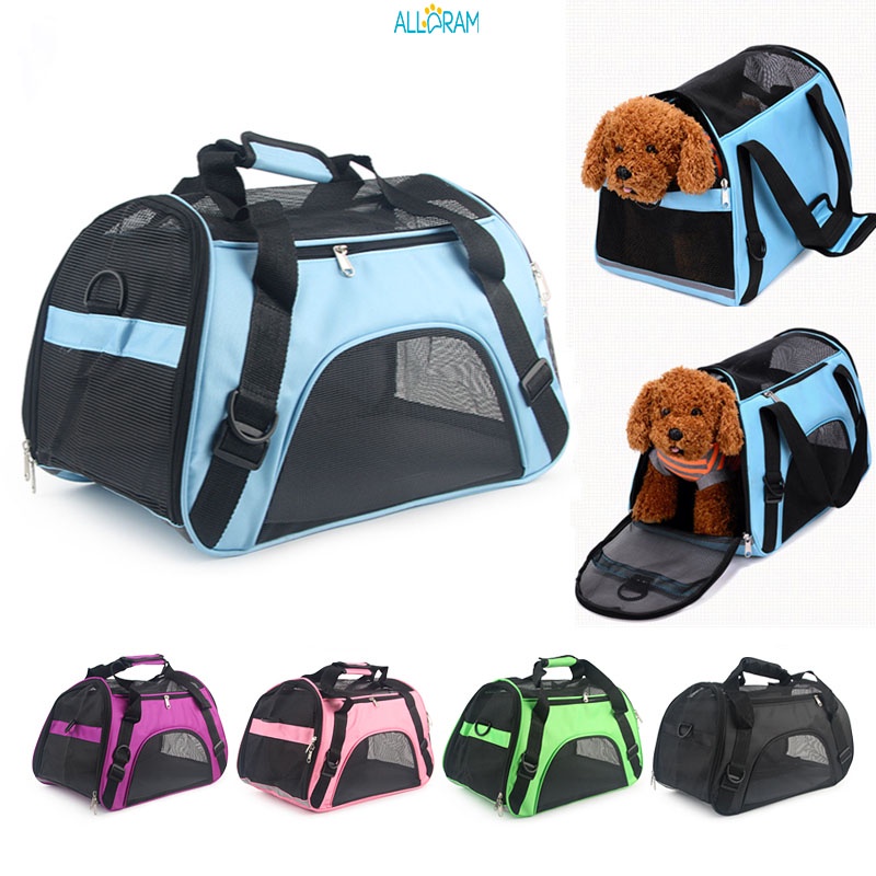 Pet Carrier Backpacks Foldable Soft Sided Backpack Airline Approved Pet Travel Carrier Bag Ventilated Breathable Mesh Pet Carrier with Sling for Small Pet Camping Hiking Portable Pet Bag 
