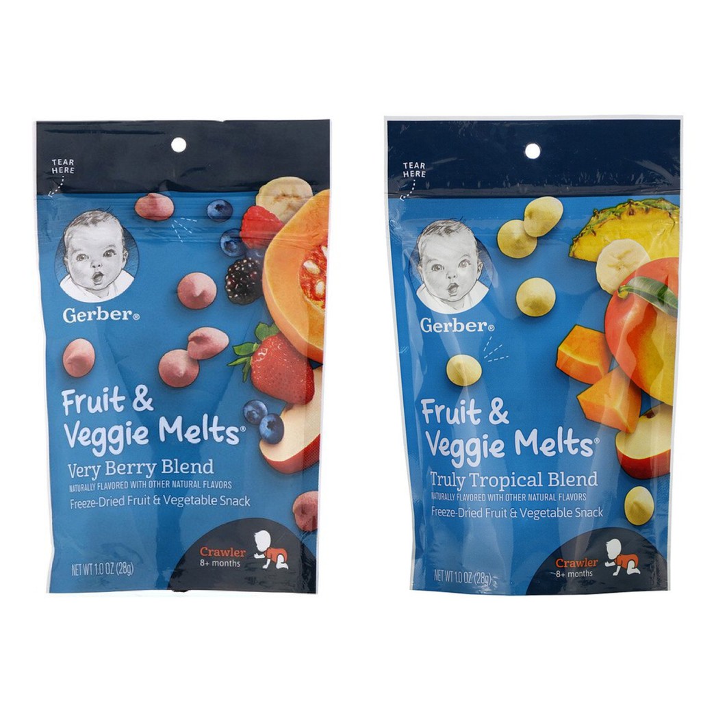 Gerber Fruit & Veggie Melts (8 months+) | Shopee Singapore