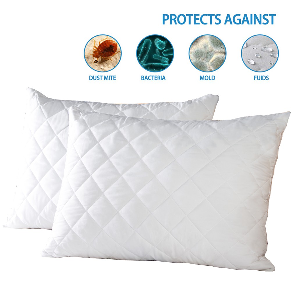 Buy 1 Free 1 Bedbed Proof Pillow Protector Hotel Home Use Protect