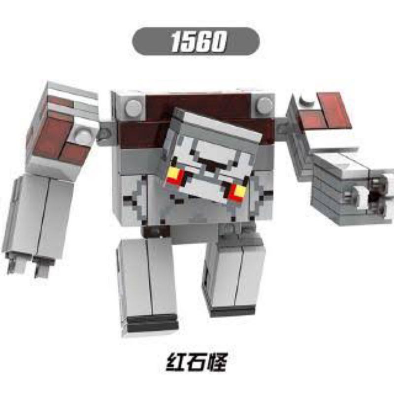 1pc Lego Minecraft Redstone Golem Action Figure Toys For Kids Shopee Singapore