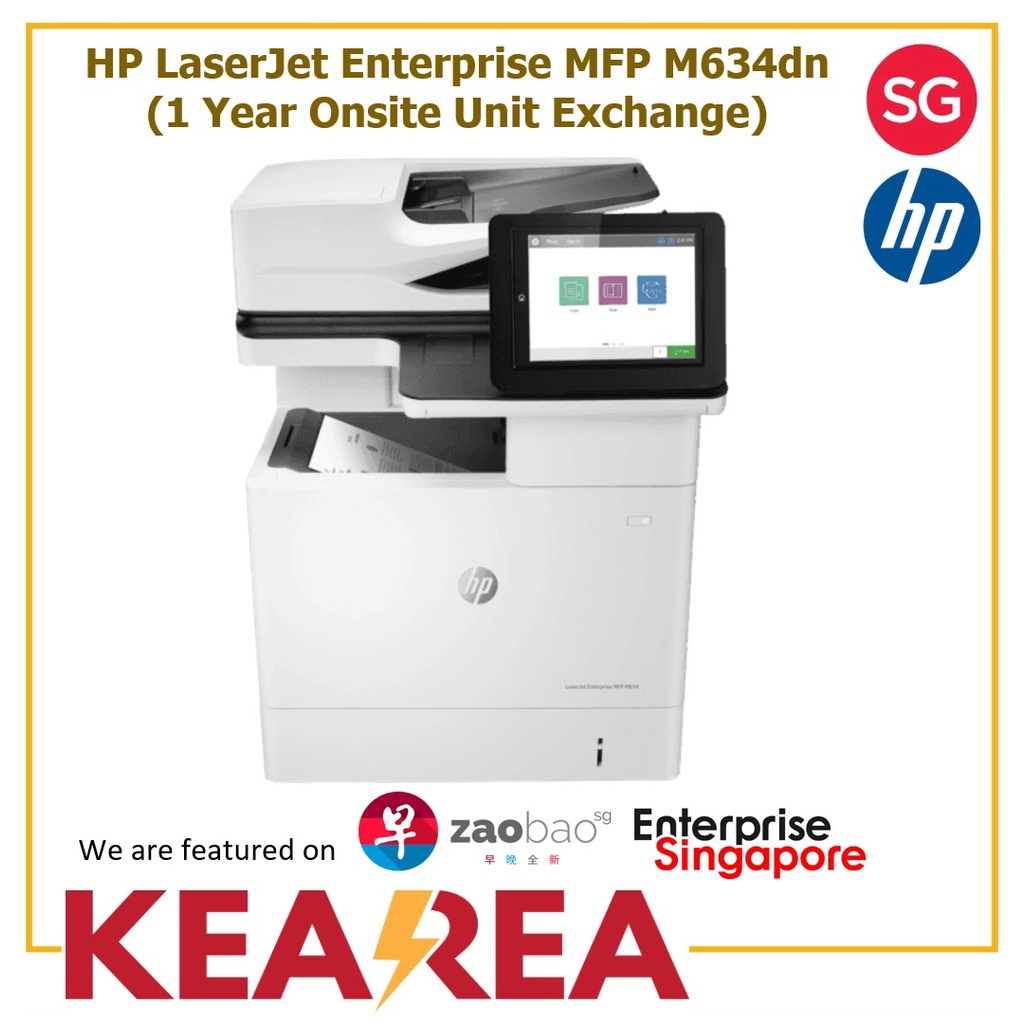 HP LaserJet Enterprise MFP M634dn Printer(1 Year Onsite Unit Exchange