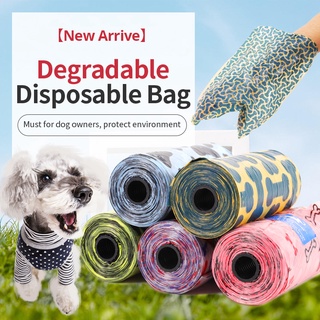 20pcs/ roll Biodegradable Dog Poo Bag Pet Cat Waste Poop Clean Pick Up Garbage Bag / Poop Bag / Trash Bag