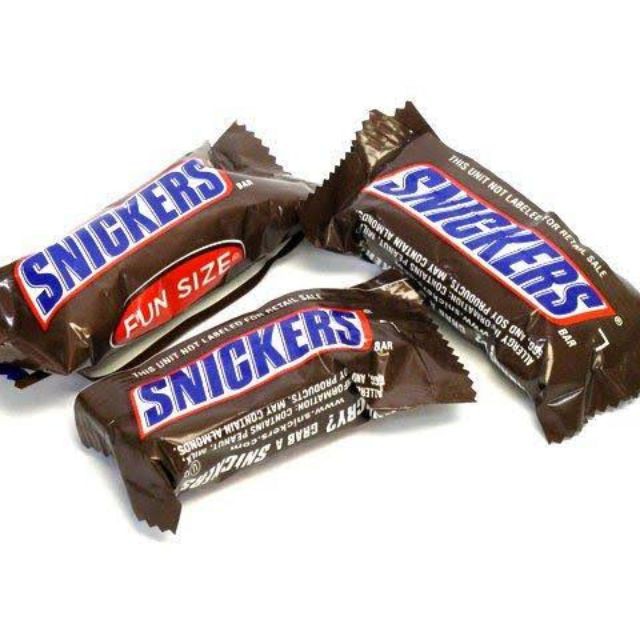 Snickers Bar Fun Size Bite Size Chocolate Coated Peanut 20g Per Piece Shopee Singapore