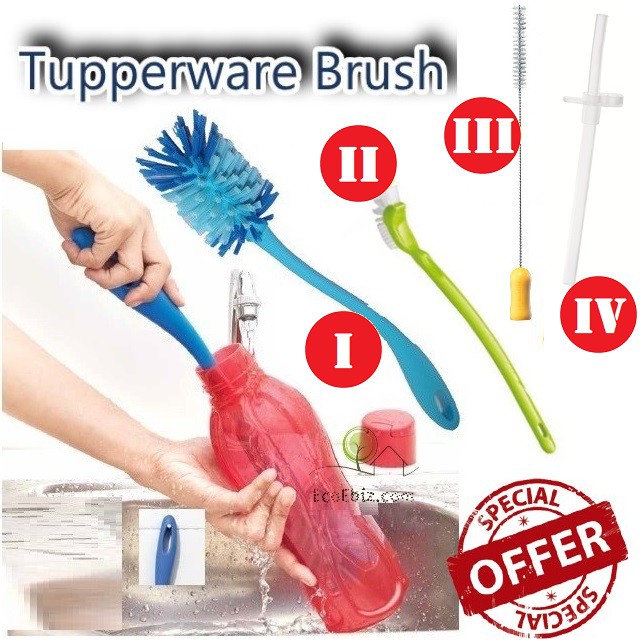 TUPPERWARE Brush Deep Cleaning water bottle Straw Seal Brush Solid