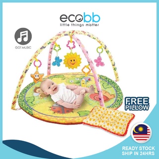 baby play mat baby playgym crawling blanket rattle toys music hanging toys baby toys free pillow