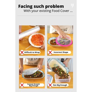 Food Grade Plastic Food Wrap Cover Kitchen Food Storage Cover Easy to Use #1
