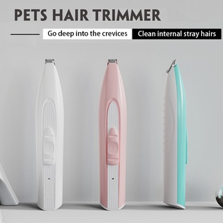 USB charge Pet Foot Hair Trimmer Dog foot shaver Cat foot trimmer Mini Pet hair clipper Grooming Shaver Paw Hair Clipper