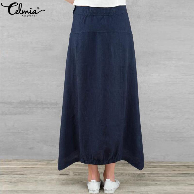 Cotton Women Elastic Waist Long Gypsy 