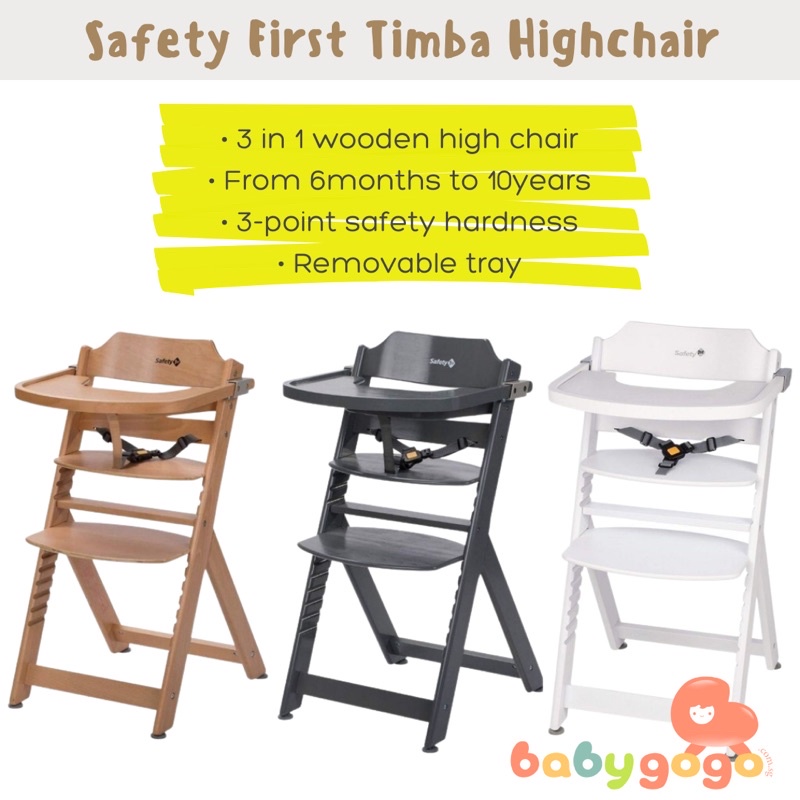 Safety First Timba Highchair 3in1 Grey Shopee Singapore