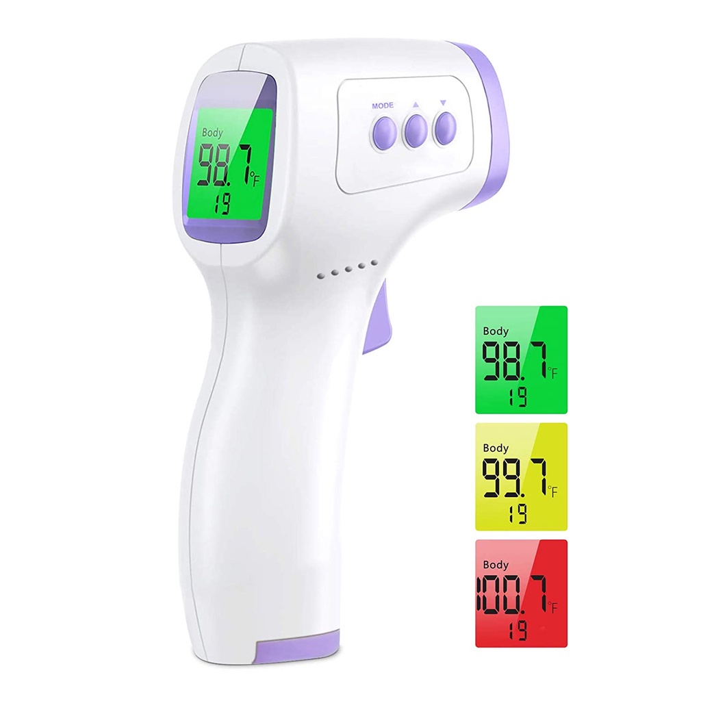 White Forehead Thermometer for Adults and Children Digital Infrared Body Temporal Ther-mometer 