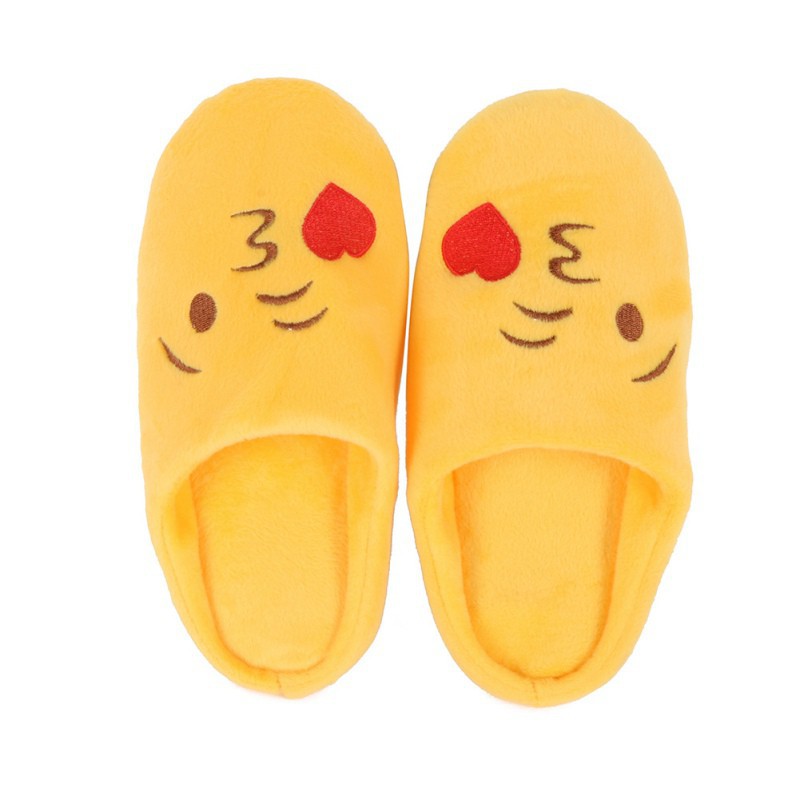 Children Kids Fashion Indoor Soft Bottom Cute Expression Cotton Casual Slippers
