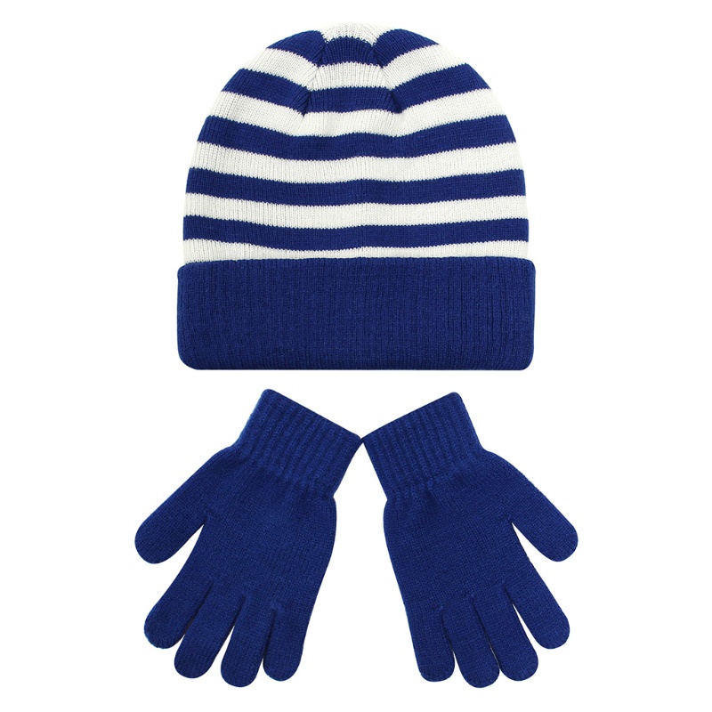 mens wooly hat and gloves set