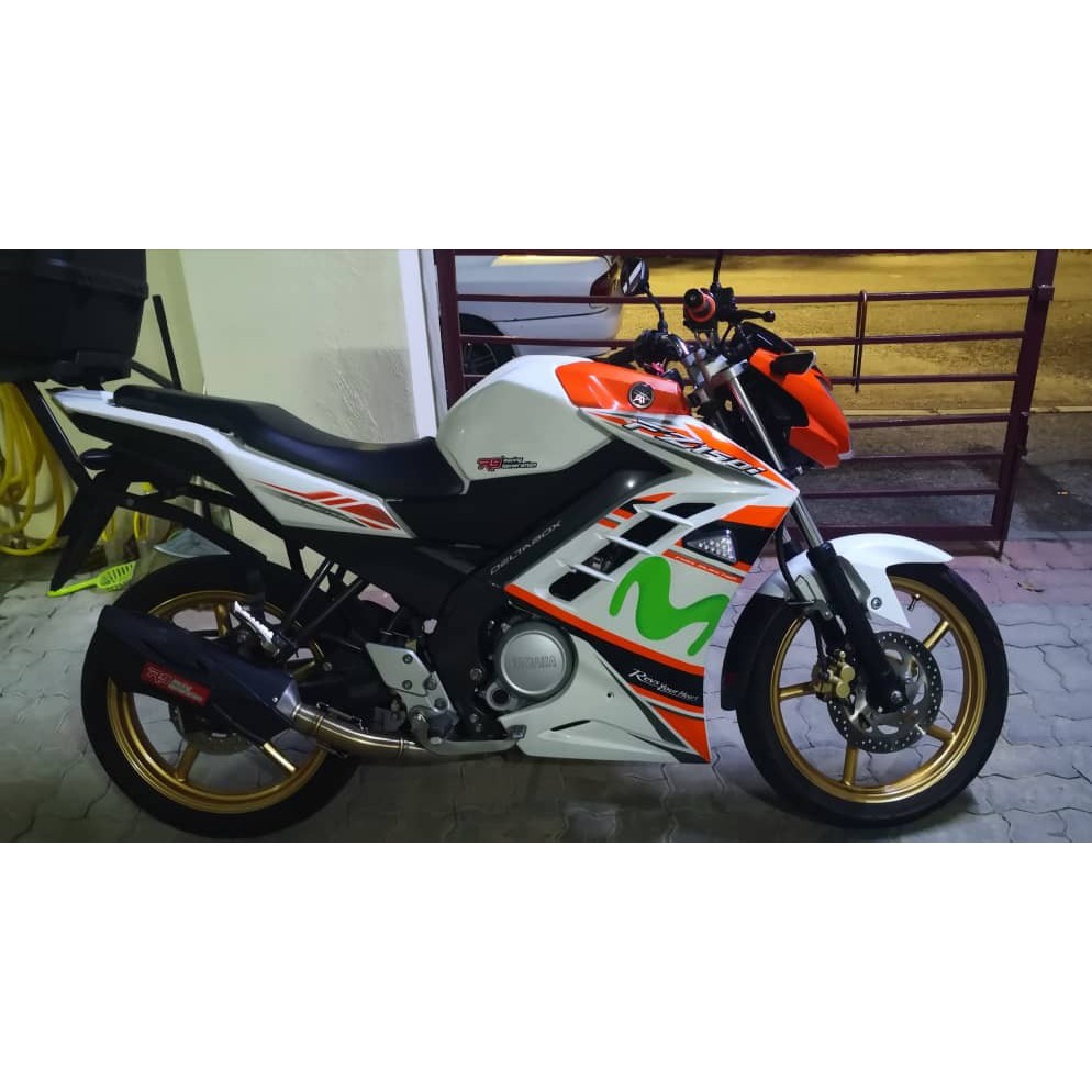 Fz New V3 Fz150i Fairing Set Movistar Yamaha Fz150 V3 Shopee Singapore