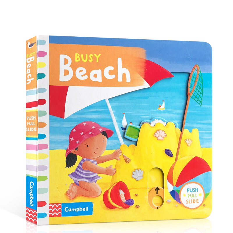 Busy Beach English Picture Book Cardboard Books For Children S Toy Classroom Montessori Read Pictures Early In The Book Shopee Singapore