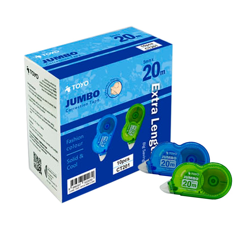TOYO JUMBO CORRECTION TAPE 5MMX20M (10PCS) Shopee Singapore